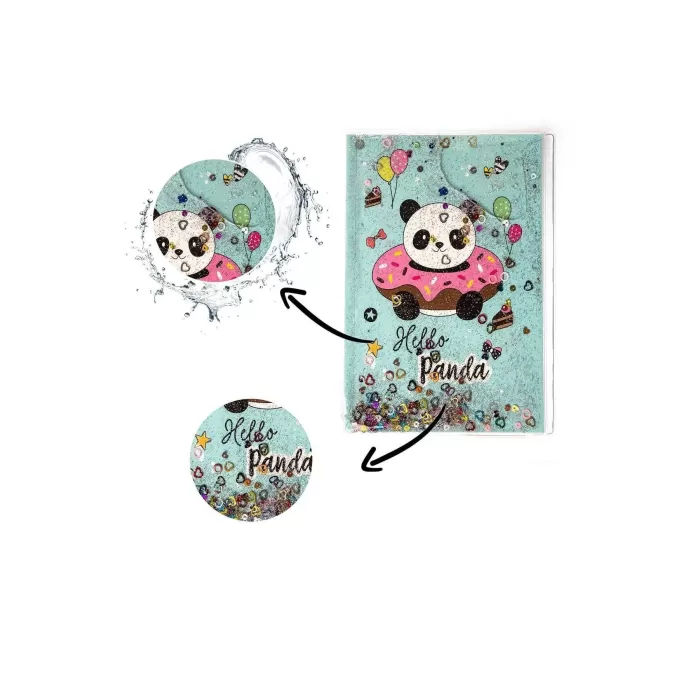 Sekreterlik Defter 2li Kırtasiye Seti - Panda Desenli