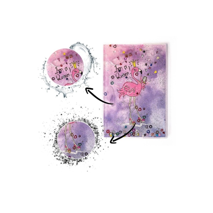 Sekreterlik Defter Kalem 3lü Kırtasiye Seti - Flamingo Desenli