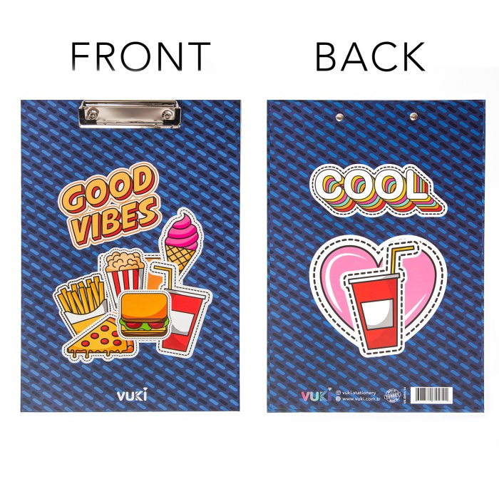 Sekreterlik Defter 2li Kırtasiye Seti - Fast Food Desenli