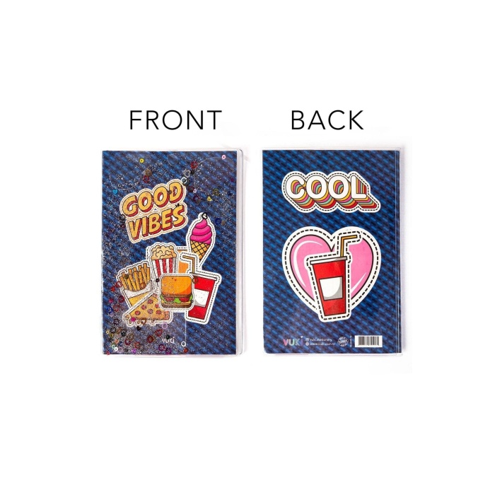 Sekreterlik Defter 2li Kırtasiye Seti - Fast Food Desenli