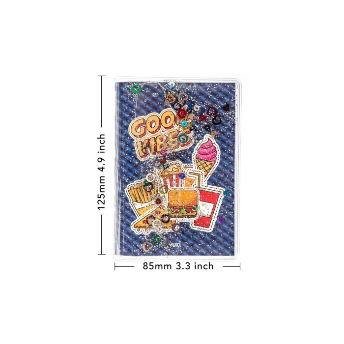 Sekreterlik A5 Defter ve Mini Defter 3lü Kırtasiye Seti - Fast Food Desenli
