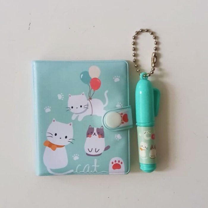 Kalemli Podifik Mini Defter - 1 ADET- Kedi Figürlü