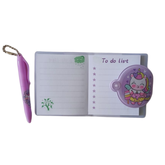Kalemli Mini Defter 1 - Unicorn Figürlü