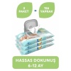 Uni Baby Hassas Dokunuş Islak Mendil 3Lu (6-12 Ay)