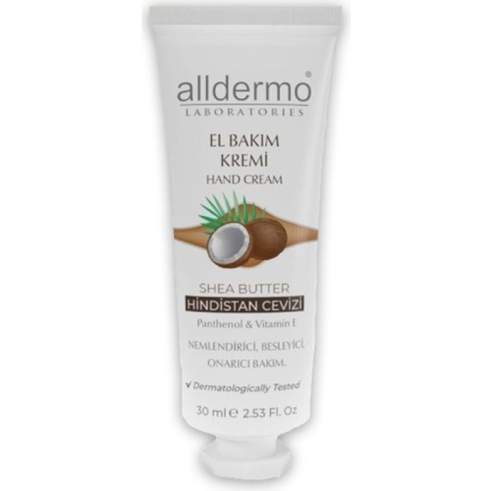 Alldermo El Kremi Shea Butter - Hindistan Cevizi 30Ml