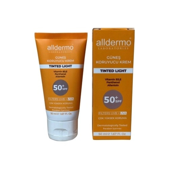 Alldermo Güneş Koruyucu Krem Tinded Light Spf50+ 50Ml