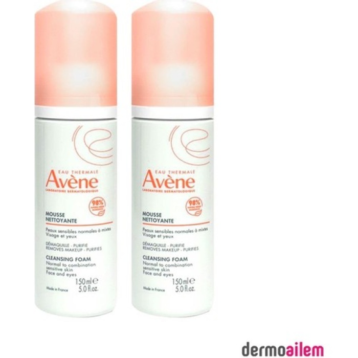 Avène Mousse Nettoyante Cleansing Foam 150 Ml - İkili Paket