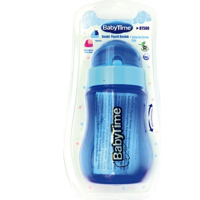 Babytıme 500 Renkli Pipetli Bardak