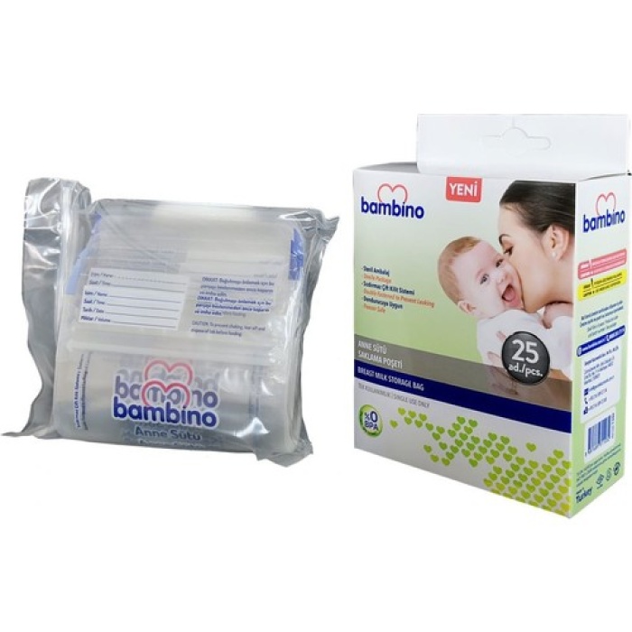 Bambino Anne Sütü Saklama Poşeti 25Li T080