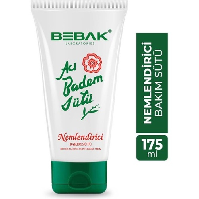 Bebak Acı Badem Nemlendirici Bakım Sütü Tüp 175 Ml