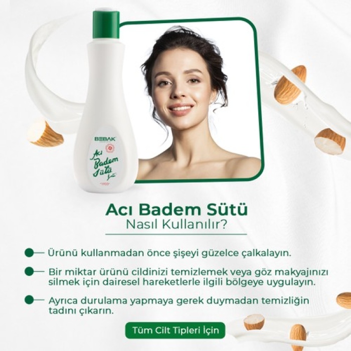 Bebak Acı Badem Sütü 120 Gr