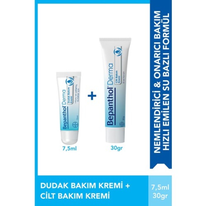 Bepanthol Derma Cılt Bak. Kremı 30G+Dudak Bakım Kremı 7.5 Ml Combo