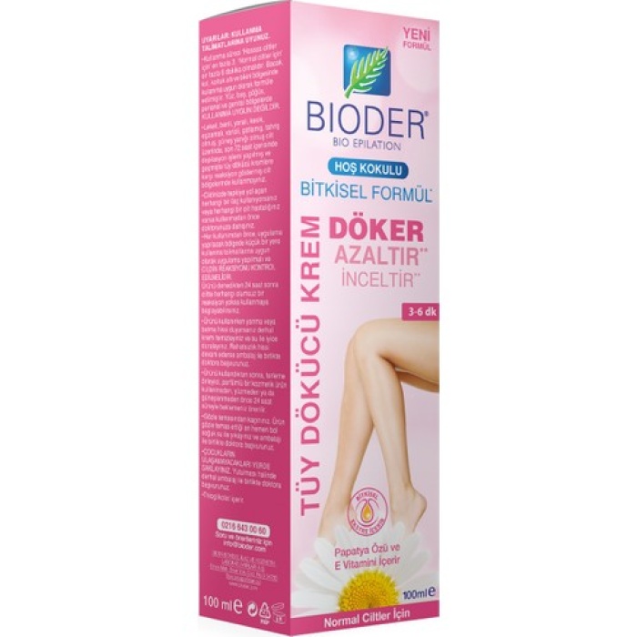 Bıoder Tüy Dökücü Krem Normal Cilt Tipleri İçin 100Ml