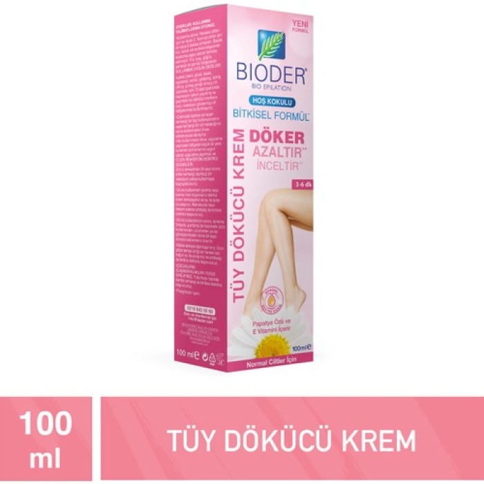 Bıoder Tüy Dökücü Krem Normal Cilt Tipleri İçin 100Ml