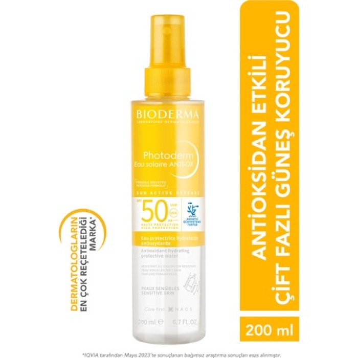 Bioderma Photoderm Aanti-Ox Sun Protective Water Spf50+ 200 Ml