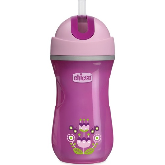 Chicco Bardak Isı Yalıtımlı Sport Pipetli 14 Ay+ Kız