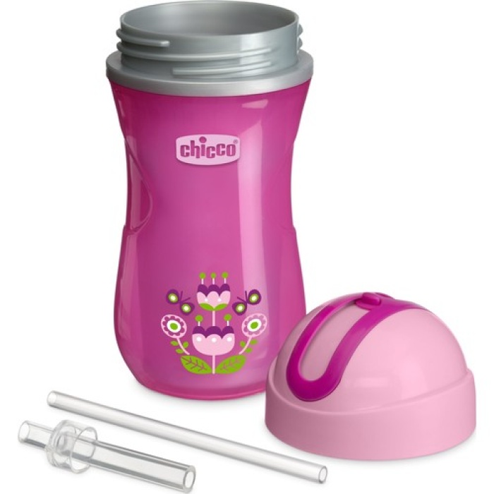Chicco Bardak Isı Yalıtımlı Sport Pipetli 14 Ay+ Kız