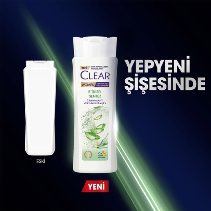 Clear Women Şampuan Bitkisel Sentez Aloe Vera Ve Çay Ağacı Yağı 350Ml