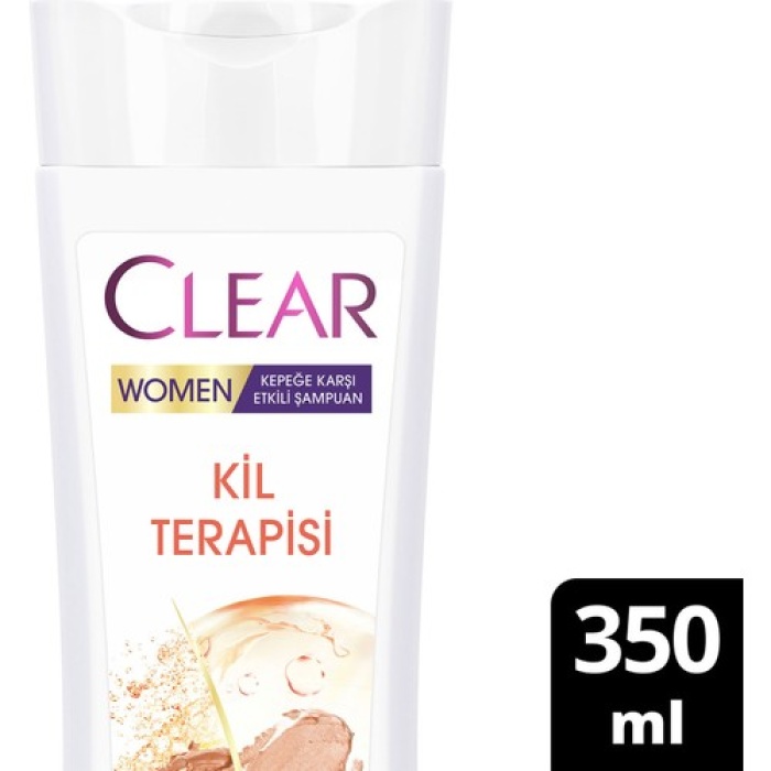Clear Women Şampuan Kil Terapisi Arınmış Ve Yumuşak Saçlar 350Ml