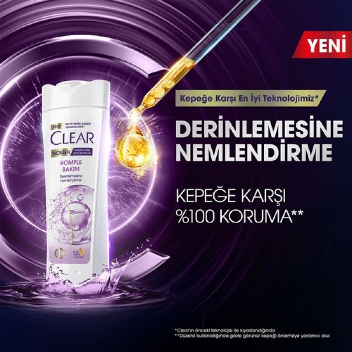 Clear Women Şampuan Komple Bakım Vitamin Kompleksi 350Ml