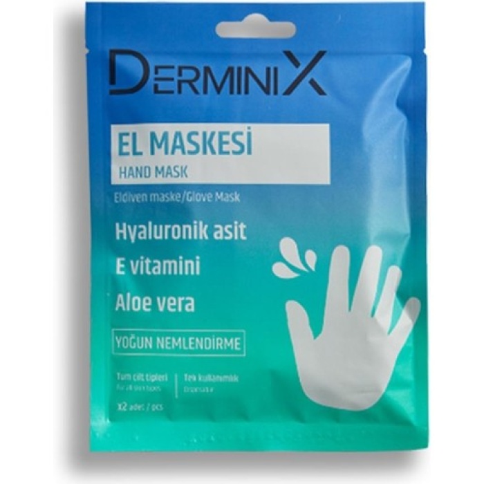Derminix Hyaluronik Asit & E Vitamini & Aloe Vera El Maskesi