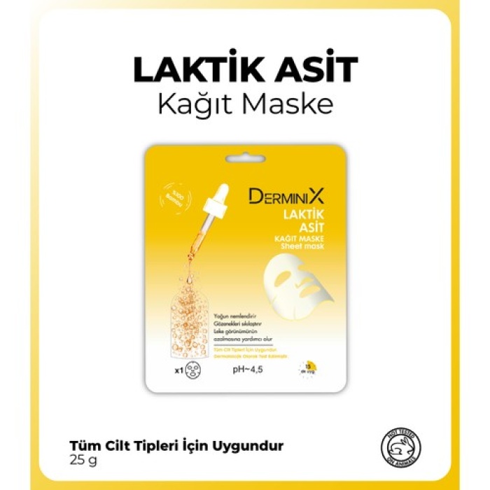 Derminix Laktik Kağıt Maske