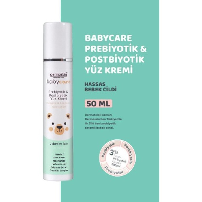 Dermoskın Babycare Probiyotik Yüz Kremi