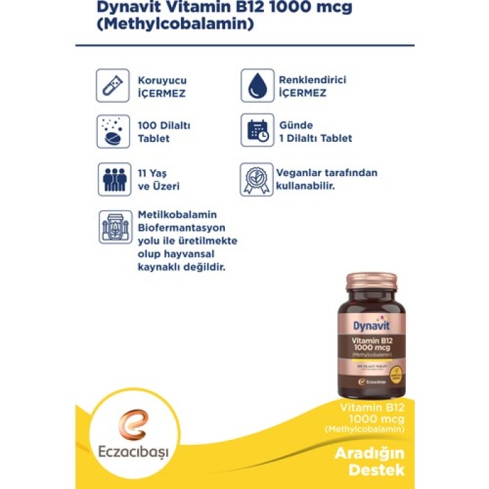 Dynavıt Vıtamın B12 1000 Mcg