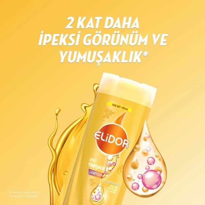 Elidor Şampuan İpeksi Yumuşaklık 400Ml