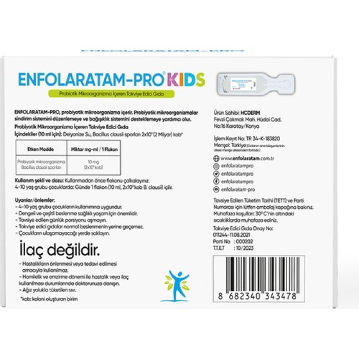 Enfolaratam-Pro Kıds 10Ml 10 Flakon