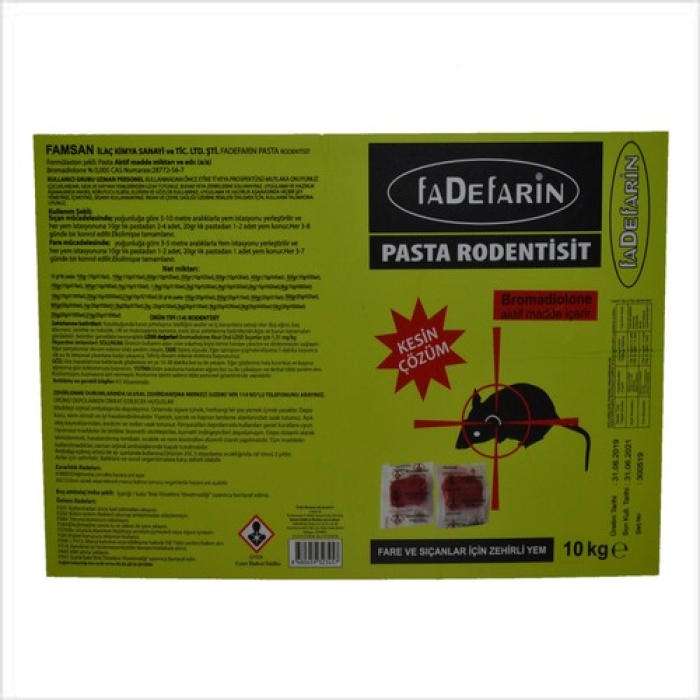Fadefarın Zehirli Fare Pastası 100Gr
