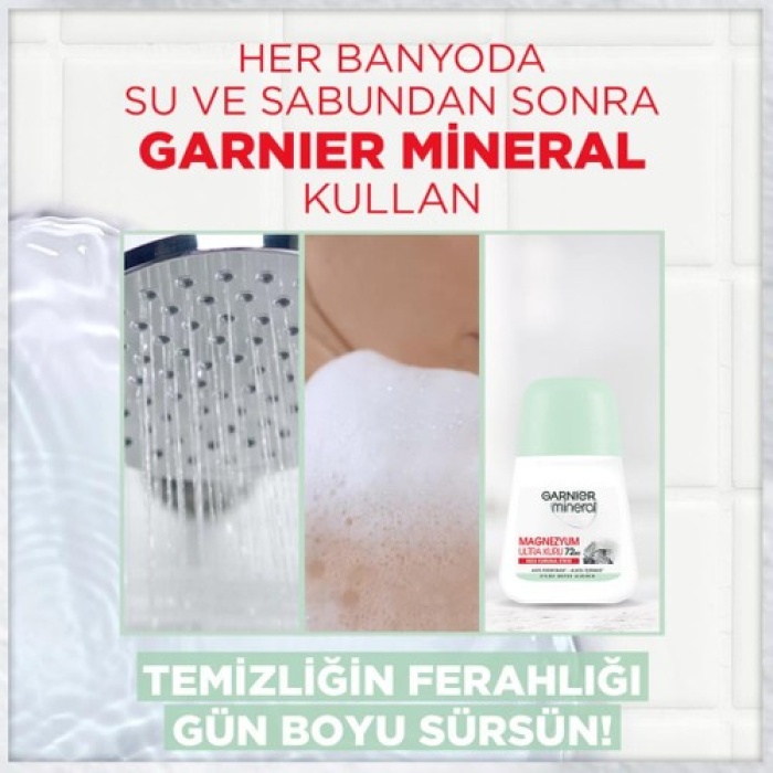 Garnıer Roll-On 50Ml Magnezyum Ultra Kuru Bayan