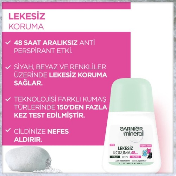Garnıer Roll-On Bayan 50Ml Ferah Koku&Lekesız Koruma