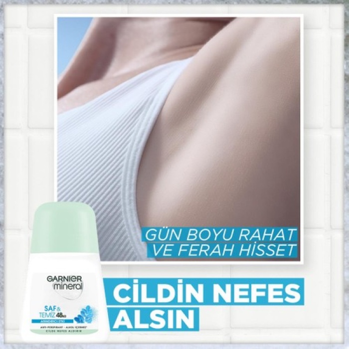 Garnıer Roll-On Saf & Temiz 50Ml Bayan