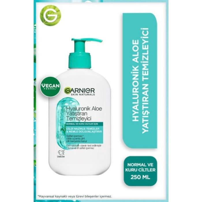 Garnıer Skın Hyaluronık Aloe Nem+Yatıştıran Temizleyici 250 Ml