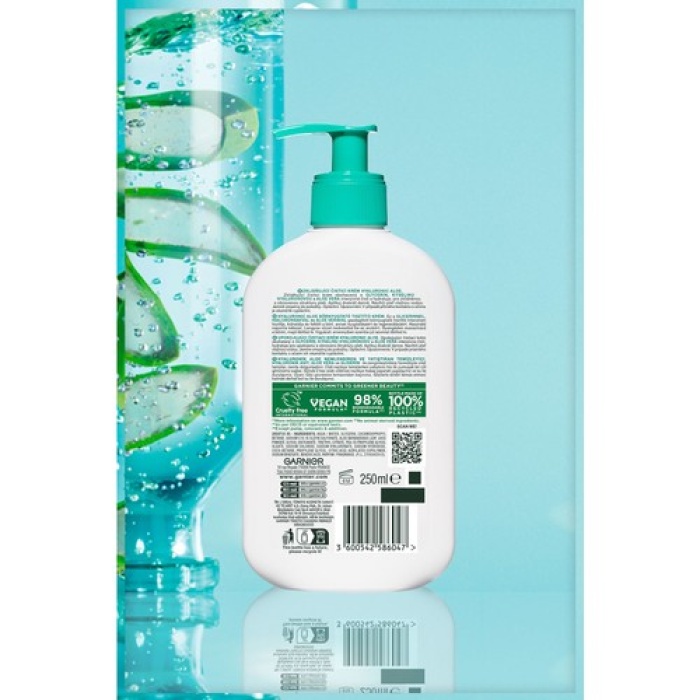 Garnıer Skın Hyaluronık Aloe Nem+Yatıştıran Temizleyici 250 Ml