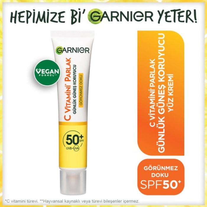 Garnıer Skın Vitamin C Parlak Yüz Kremi Spf Invısıble 40 Ml