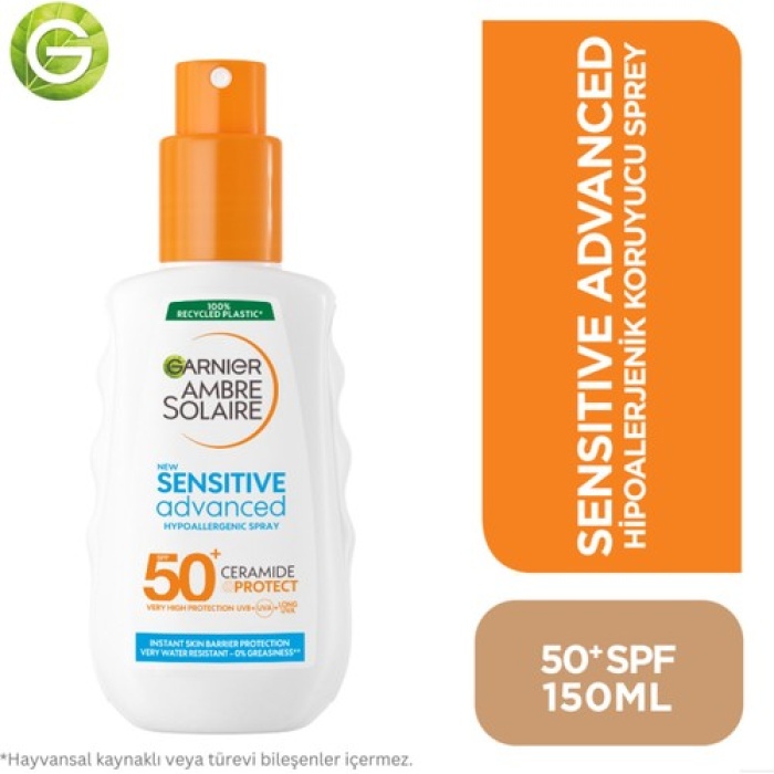 Garnıer Ambre Solaıre Sensitive Advanced Sprey Spf50 150Ml