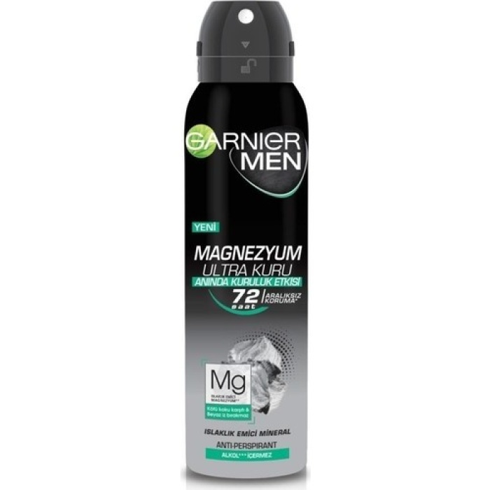 Garnıer Men Deodorant Magnezyum Ultra Kuru 150Ml