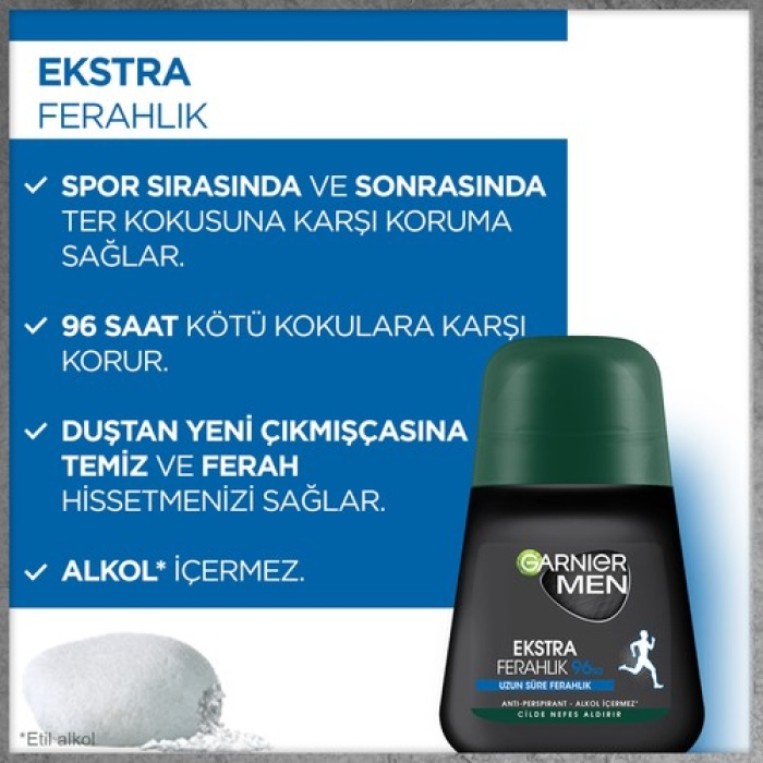 Garnıer Men Roll-On 50Ml Extra Ferahlık