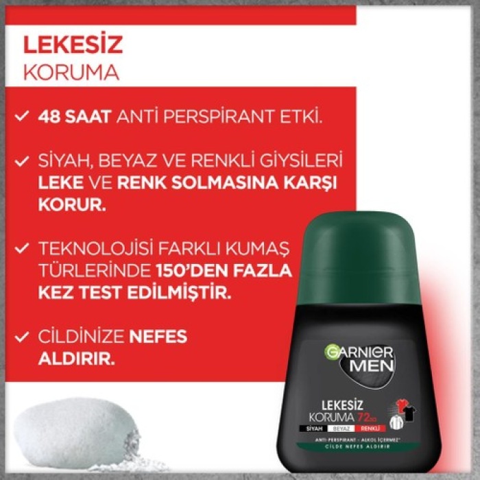 Garnıer Men Roll-On 50Ml Lekesiz Koruma