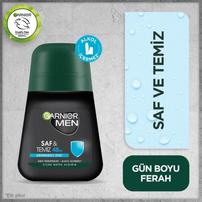 Garnıer Roll-On Bay 50Ml Saf & Temiz