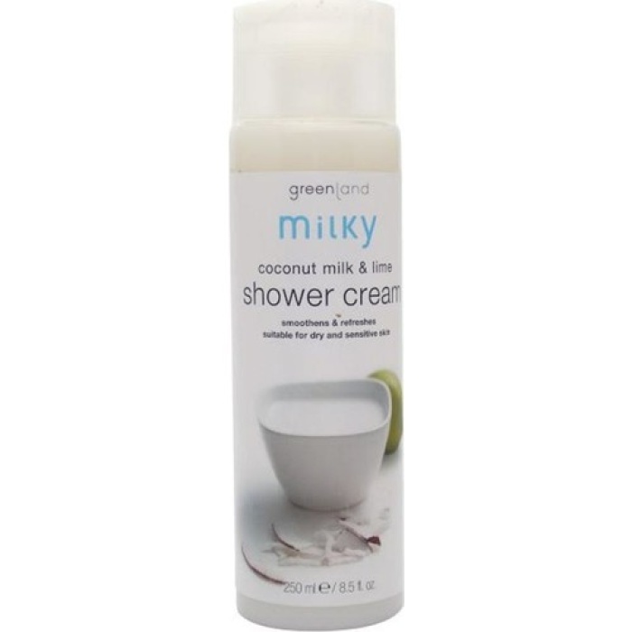 Greenland Milky Shower Cream Coconut Milk - Lime 250 Ml