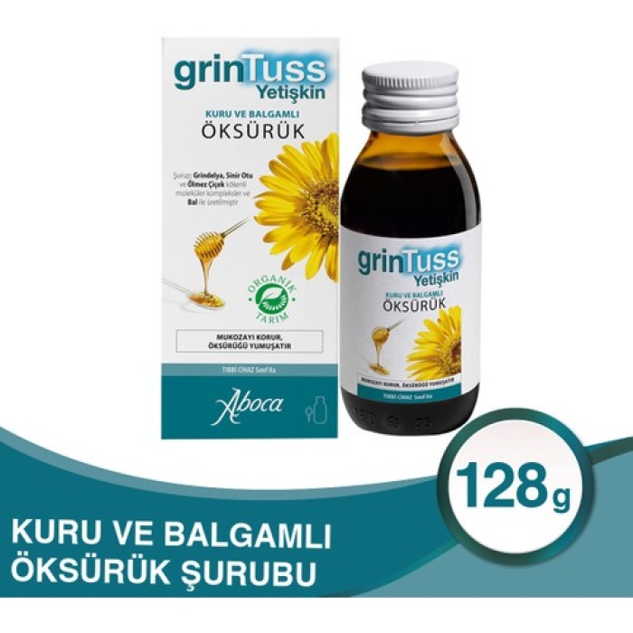 Grintuss Yetişkin Öksürük Şurubu 128 Gr