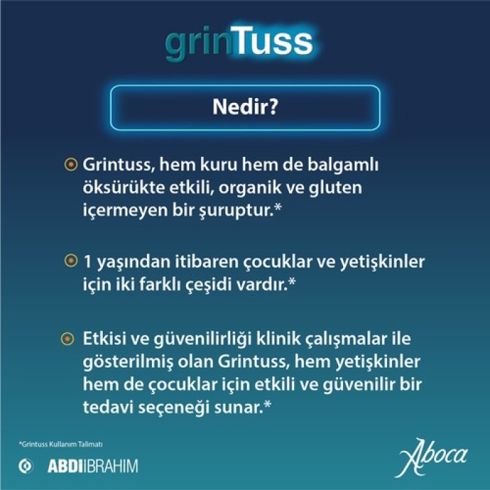 Grintuss Yetişkin Öksürük Şurubu 128 Gr