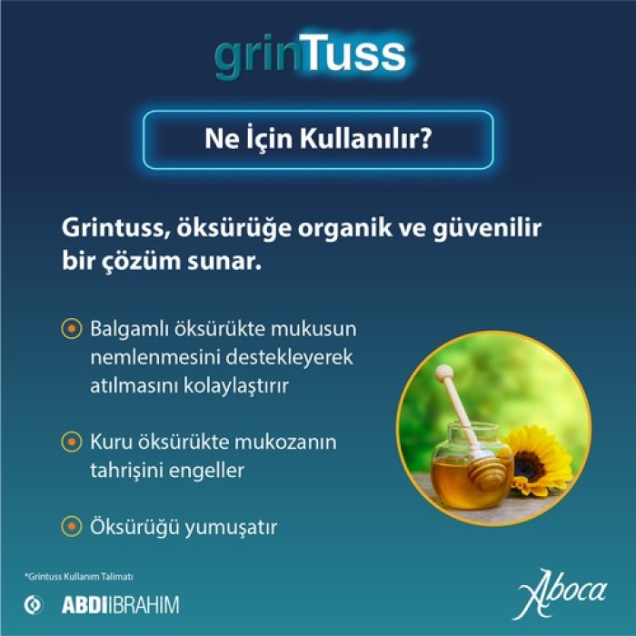 Grintuss Yetişkin Öksürük Şurubu 128 Gr