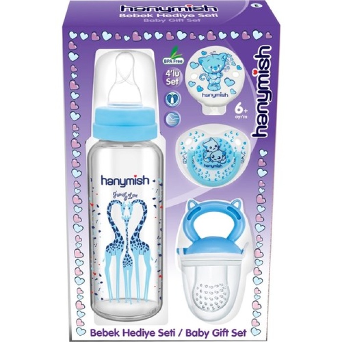 Hanymish 653 Mini Beslenme Seti – Mavi