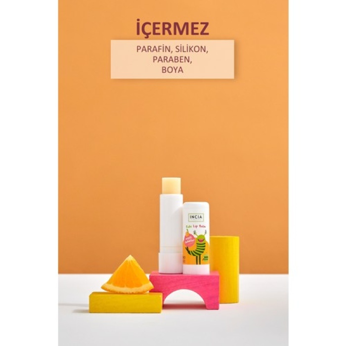 Incia Kids Lip Balm Portakallı Dudak Besleyici 6Gr