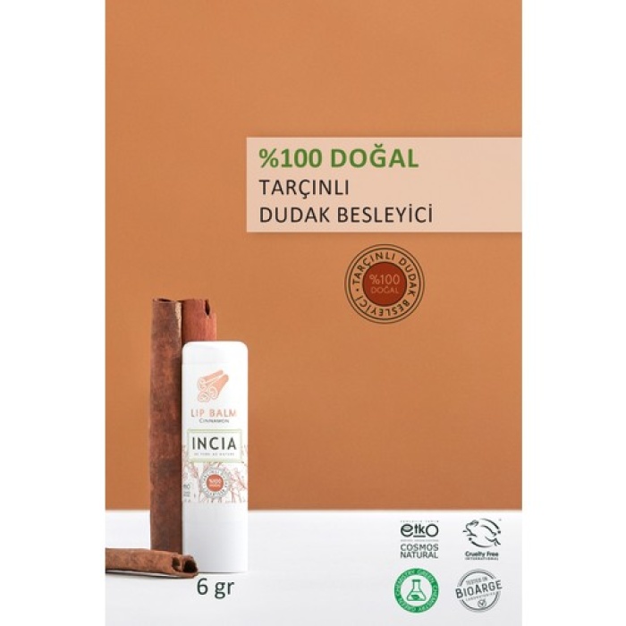 Incia Lip Balm Tarçınlı Dudak Besleyici 6Gr