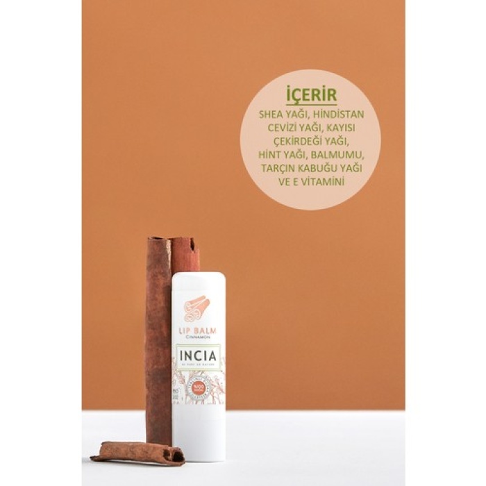 Incia Lip Balm Tarçınlı Dudak Besleyici 6Gr
